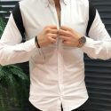 Ericdress Casual Style Lapel Color Block Single-Breasted Men’s Shirt