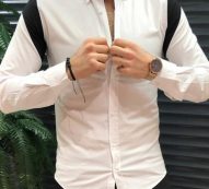 Ericdress Casual Style Lapel Color Block Single-Breasted Men’s Shirt