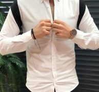 Ericdress Casual Style Lapel Color Block Single-Breasted Men’s Shirt