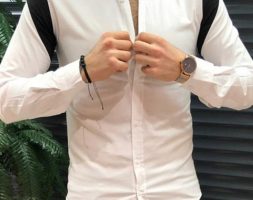 Ericdress Casual Style Lapel Color Block Single-Breasted Men’s Shirt