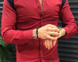 Ericdress Casual Style Lapel Color Block Single-Breasted Men’s Shirt