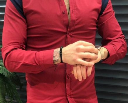 Ericdress Casual Style Lapel Color Block Single-Breasted Men’s Shirt