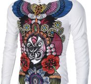 Ericdress Casual Vintage Print Men’s Shirt