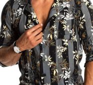 Ericdress Color Block Button European Loose Style Men’s Shirt