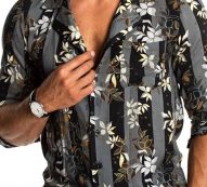 Ericdress Color Block Button European Loose Style Men’s Shirt