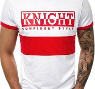 Ericdress Color Block Casual Print Loose Mens T-shirt