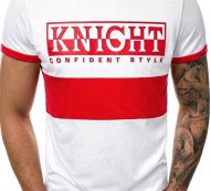 Ericdress Color Block Casual Print Loose Mens T-shirt