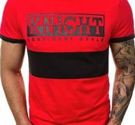 Ericdress Color Block Casual Print Loose Mens T-shirt