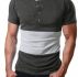 Ericdress Color Block Casual Round Neck Loose Mens T-shirt