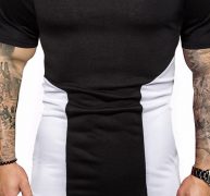 Ericdress Color Block Casual Round Neck Mens T-shirt