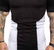 Ericdress Color Block Casual Round Neck Mens T-shirt