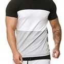 Ericdress Color Block Casual Round Neck Slim Mens T-shirt