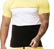 Ericdress Color Block Casual Round Neck Slim Mens T-shirt