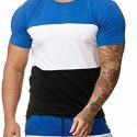 Ericdress Color Block Casual Round Neck Slim Mens T-shirt