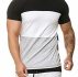 Ericdress Color Block Casual Round Neck Slim Mens T-shirt
