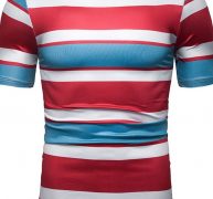 Ericdress Color Block Casual Round Neck Wrapped Mens T-shirt