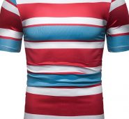 Ericdress Color Block Casual Round Neck Wrapped Mens T-shirt