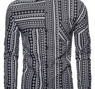 Ericdress Color Block Lapel Button Single-Breasted Slim Men’s Shirt