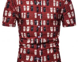 Ericdress Color Block Lapel Patchwork Fall Single-Breasted Men’s Shirt