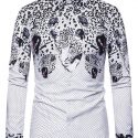 Ericdress Color Block Print England Single-Breasted Men’s Shirt