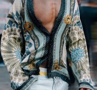 Ericdress Color Block Print Lapel Loose Summer Men’s Shirt