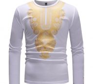 Ericdress Dashiki African Print Round Neck Mens T-shirt