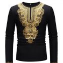 Ericdress Dashiki African Print Round Neck Mens T-shirt