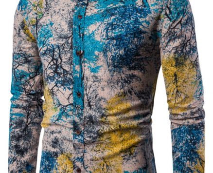 Ericdress Ethnic Style Print Men’s Shirt