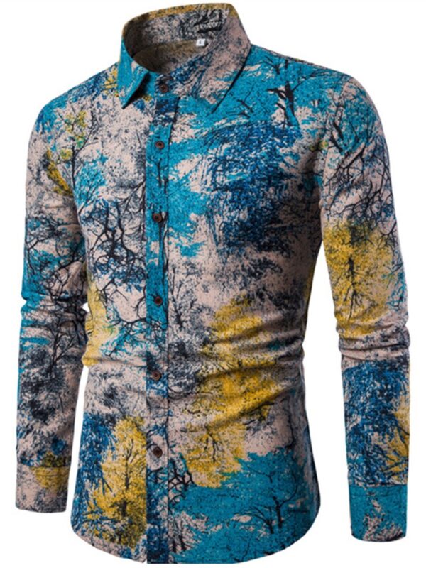 Ericdress Ethnic Style Print Men's Shirt