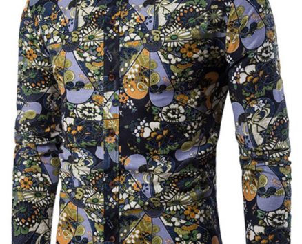 Ericdress Ethnic Style Print Men’s Shirt