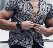 Ericdress European Lapel Button Loose Single-Breasted Men’s Shirt