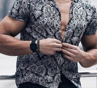 Ericdress European Lapel Button Loose Single-Breasted Men’s Shirt