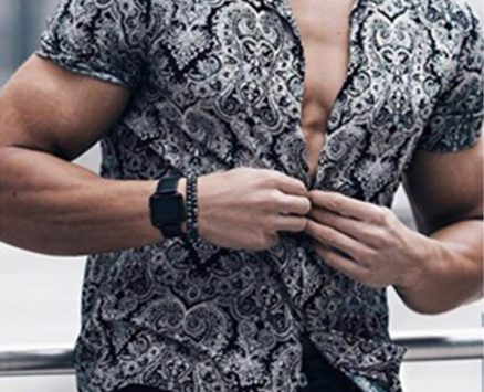 Ericdress European Lapel Button Loose Single-Breasted Men’s Shirt