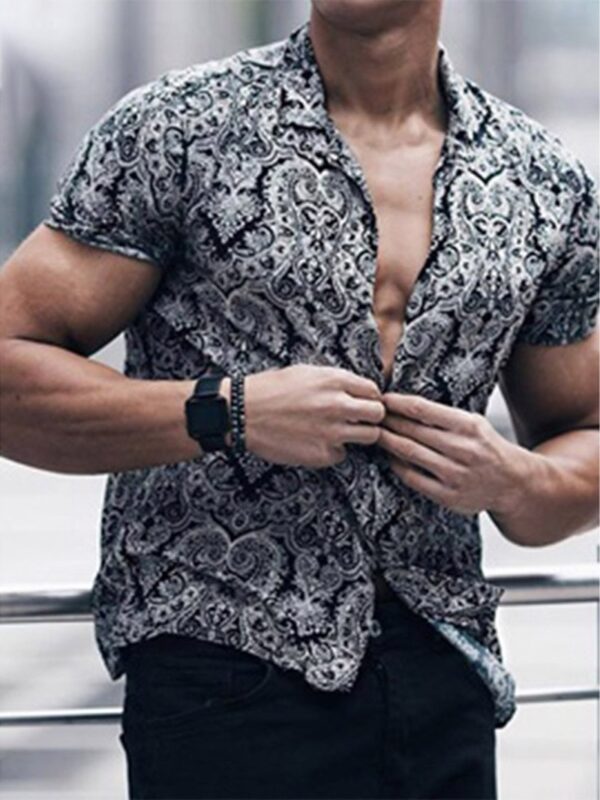 Ericdress European Lapel Button Loose Single-Breasted Men's Shirt