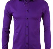 Ericdress European Lapel Plain Spring Single-Breasted Men’s Shirt