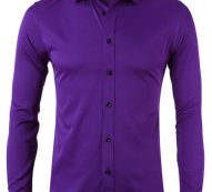 Ericdress European Lapel Plain Spring Single-Breasted Men’s Shirt