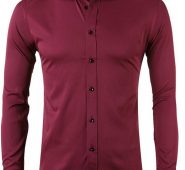 Ericdress European Lapel Plain Spring Single-Breasted Men’s Shirt