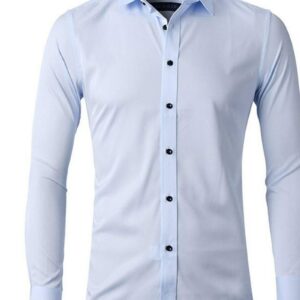 Ericdress European Lapel Plain Spring Single-Breasted Men's Shirt