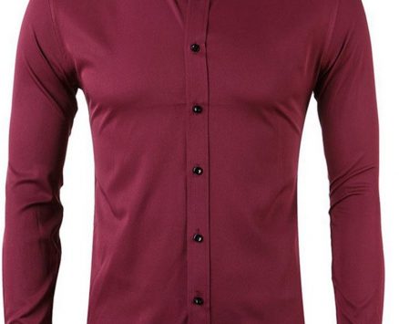 Ericdress European Lapel Plain Spring Single-Breasted Men’s Shirt