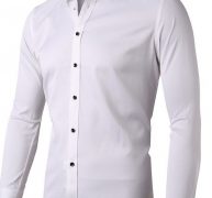 Ericdress European Lapel Plain Spring Single-Breasted Men’s Shirt