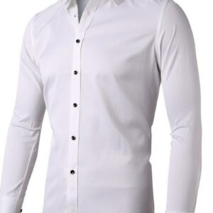 Ericdress European Lapel Plain Spring Single-Breasted Men's Shirt