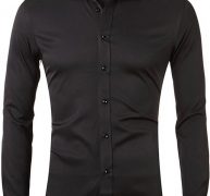 Ericdress European Lapel Plain Spring Single-Breasted Men’s Shirt