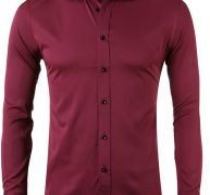 Ericdress European Lapel Plain Spring Single-Breasted Men’s Shirt
