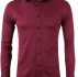 Ericdress European Lapel Plain Spring Single-Breasted Men’s Shirt