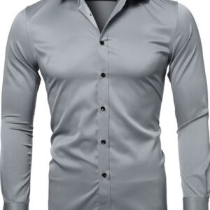 Ericdress European Lapel Plain Spring Single-Breasted Men's Shirt