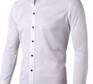 Ericdress European Lapel Plain Spring Single-Breasted Men’s Shirt
