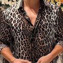 Ericdress European Print Leopard Single-Breasted Men’s Shirt