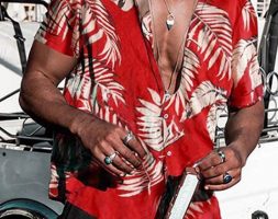 Ericdress European Print Plant Loose Single-Breasted Men’s Shirt