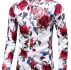Ericdress Floral Lapel Print Fall Single-Breasted Men’s Shirt
