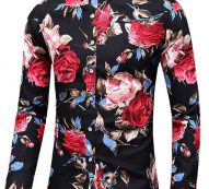 Ericdress Floral Lapel Print Fall Single-Breasted Men’s Shirt
